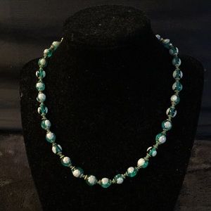 Antique millefiori Venetian glass beaded